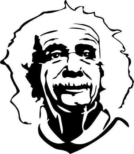 Adesivo Albert Einstein - Várias Cores