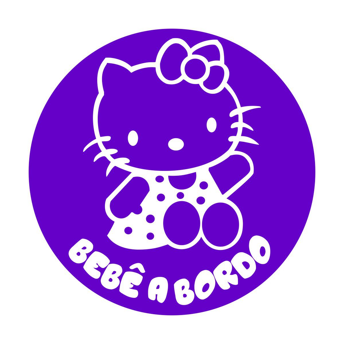 Adesivo Bebê a Bordo - Hello Kitty (mod.1)
