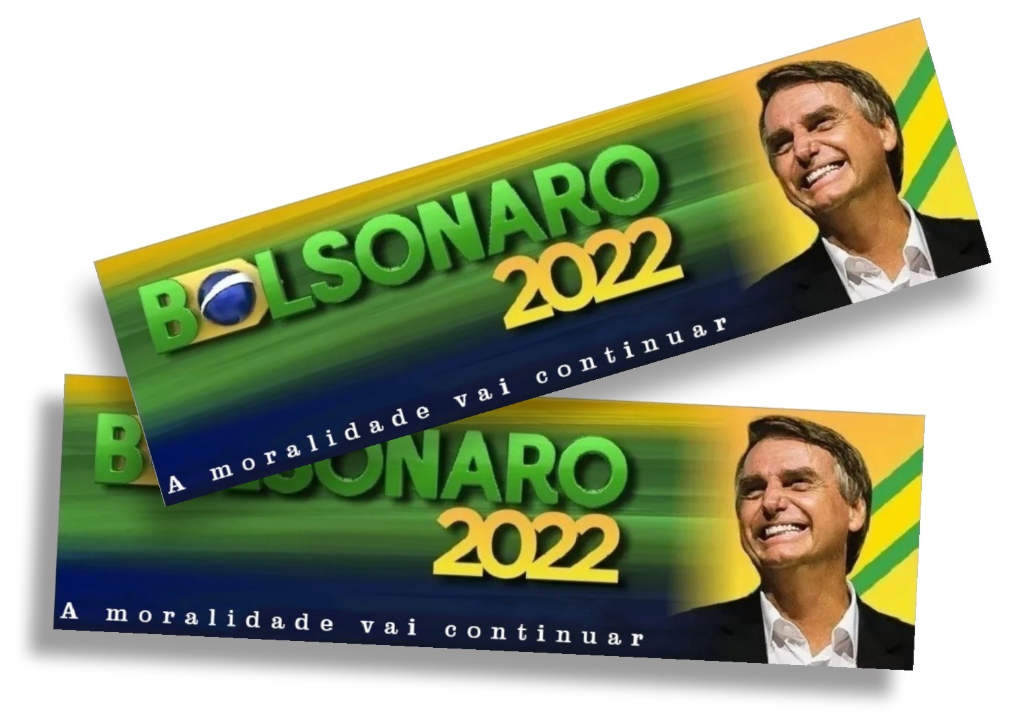 Adesivo Bolsonaro 2022 - 2 unidades