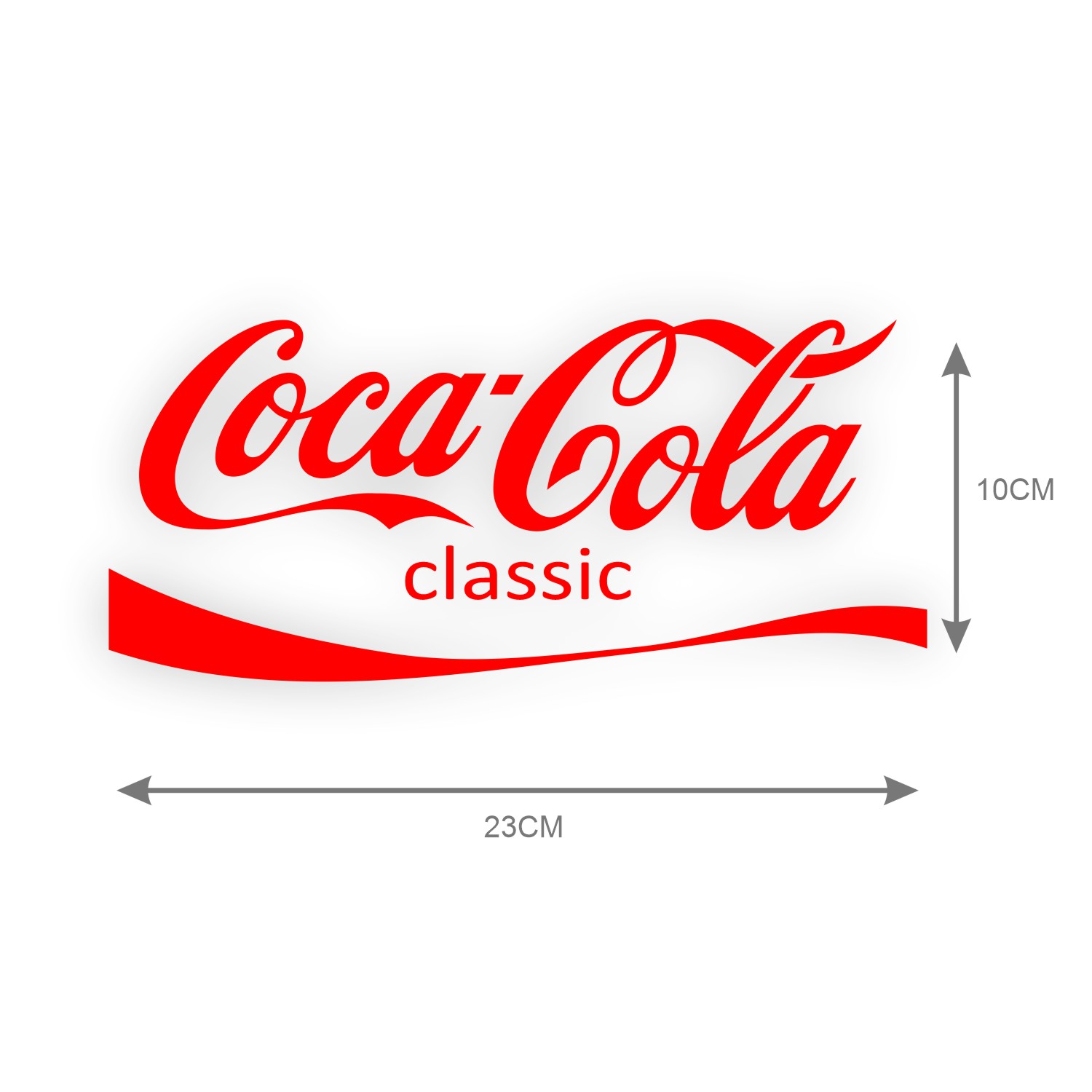 Adesivo Coca Cola - 2 unidades 23cm- Ideal para barril de 5 L
