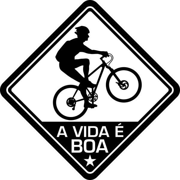 Adesivo Coleção Vinil Studio - A Vida É Boa! Bike