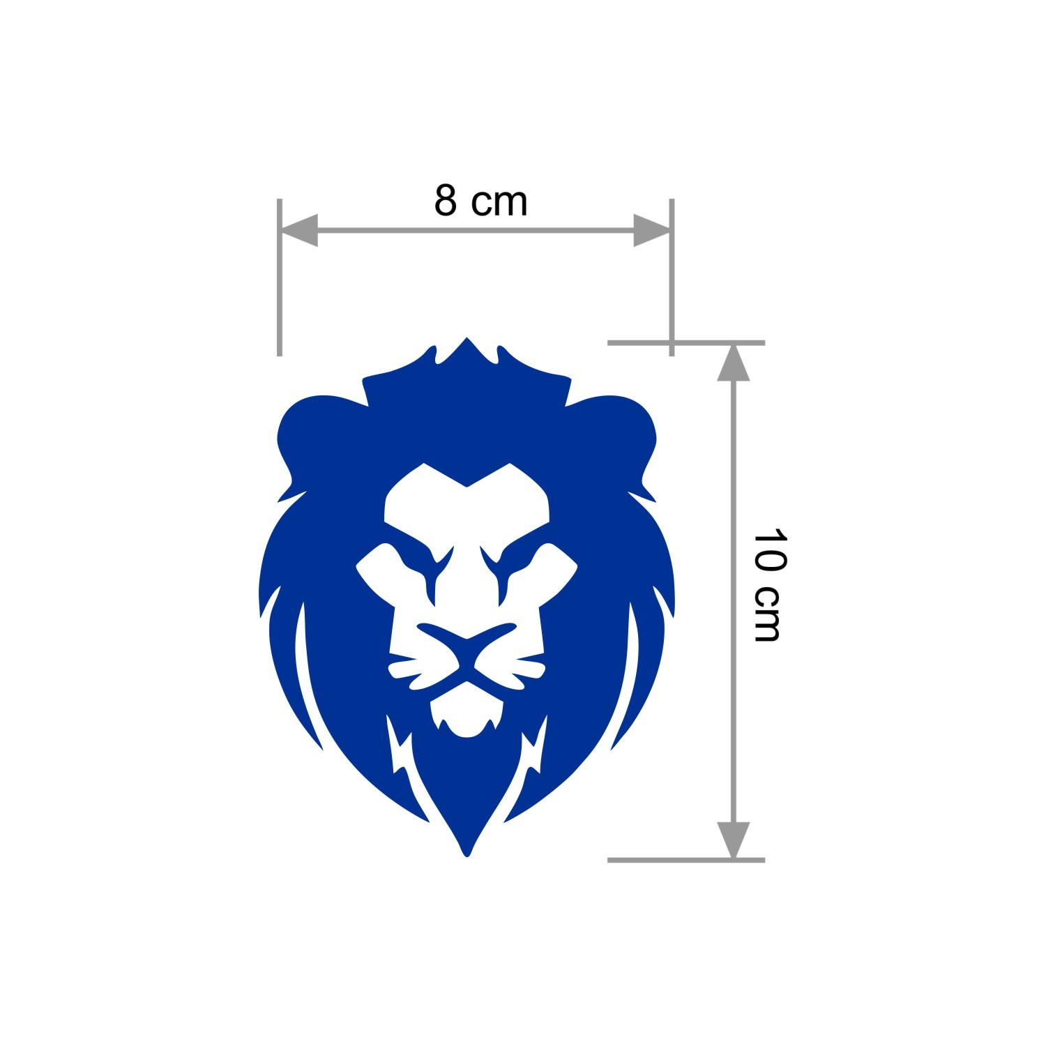 Adesivo Leão kit com 3 unidades - Várias cores