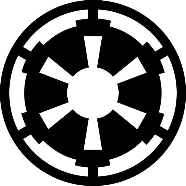 Adesivo Star Wars Império Galáctico 12cm - Várias Cores