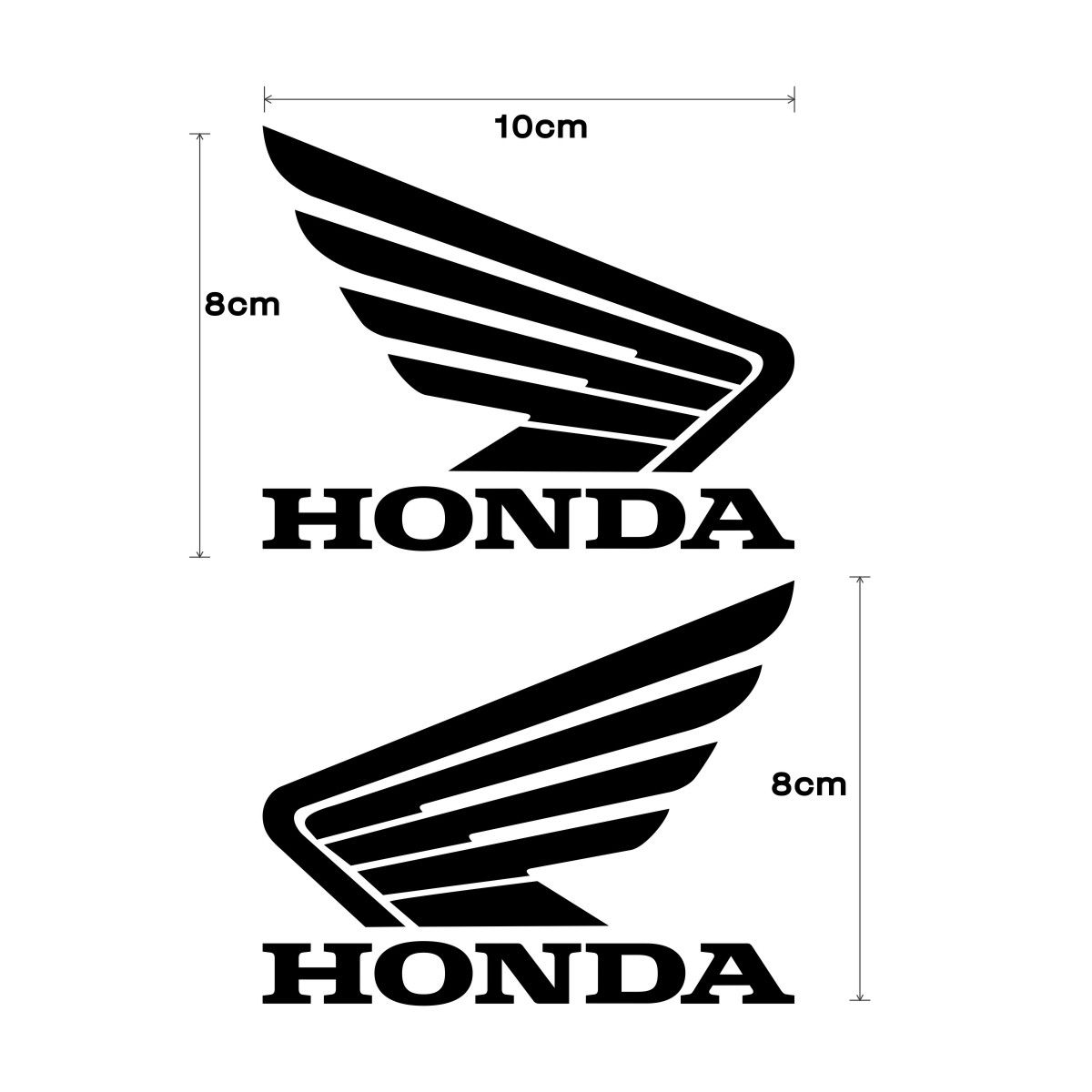 kit 2 Adesivos Honda  10x8cm
