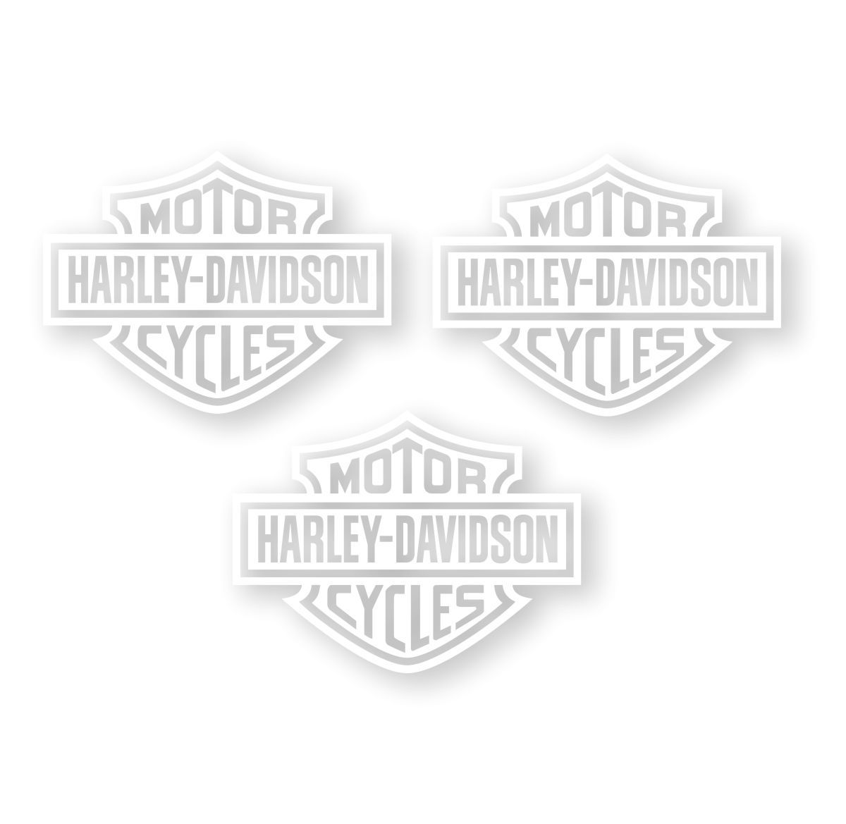 Kit com 3 Adesivos Harley Davidson - 10x7,5cm cada