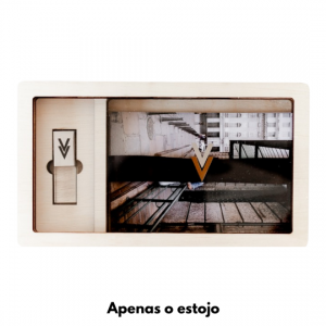Caixa Madeira Wood Frame Visor 5 (P/ foto 10x15)
