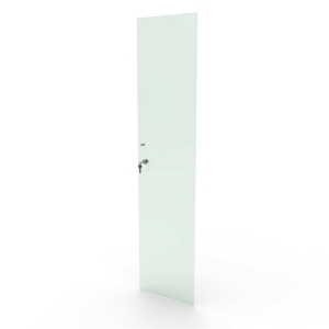 Porta de vidro com chave para estante com 163 cm de altura Bürohaus