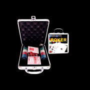 Poker Kit Com 100 Fichas 2 Baralhos