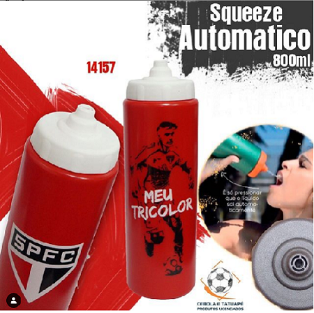 Squeeze Automático 800ml São Paulo