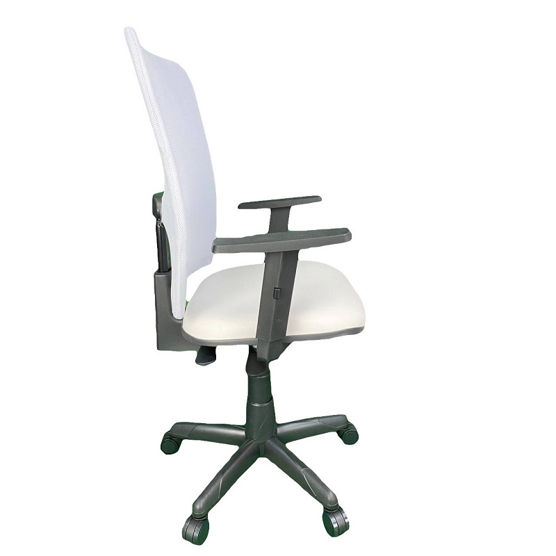 Cadeira Gerente Jupter Tela Back System com Braço Regulável Branco