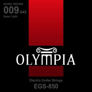 Encordoamento para Guitarra Olympia  EGS850 Nickel Wound Extra Light 09