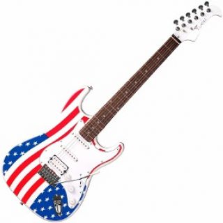 Guitarra Eagle Sts002 2s 1h Strato Band.uk Bandeira inglesa Saldo