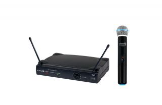 Microfone Lyco  UH01M UHF 1 Frequência S/ Fio,Mão, 2 Antenas 