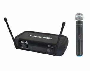 Microfone Lyco UH03PGM UHF 1 Frequência, S/Fio,  Mão,  2 Antenas