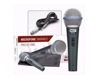 Microfone Mxt Pro BTM57A C/1PÇ 541115 C/Cabo