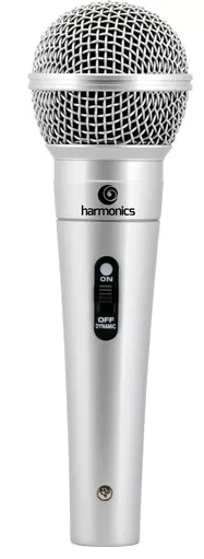 Microfone Harmonics Mdc201 Chave C/cabo Xlr P10 Prata