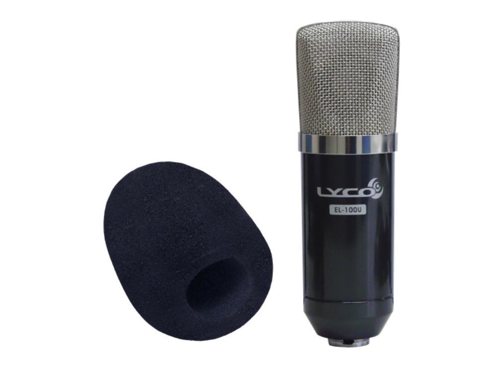 Microfone Lyco  EL100U Condenser  XLR/P10 Usb/P2