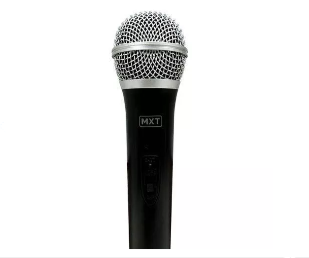 Microfone Mxt UHF202/R201M UHF 1 Frequência, S/Fio, Mão, 2Antenas