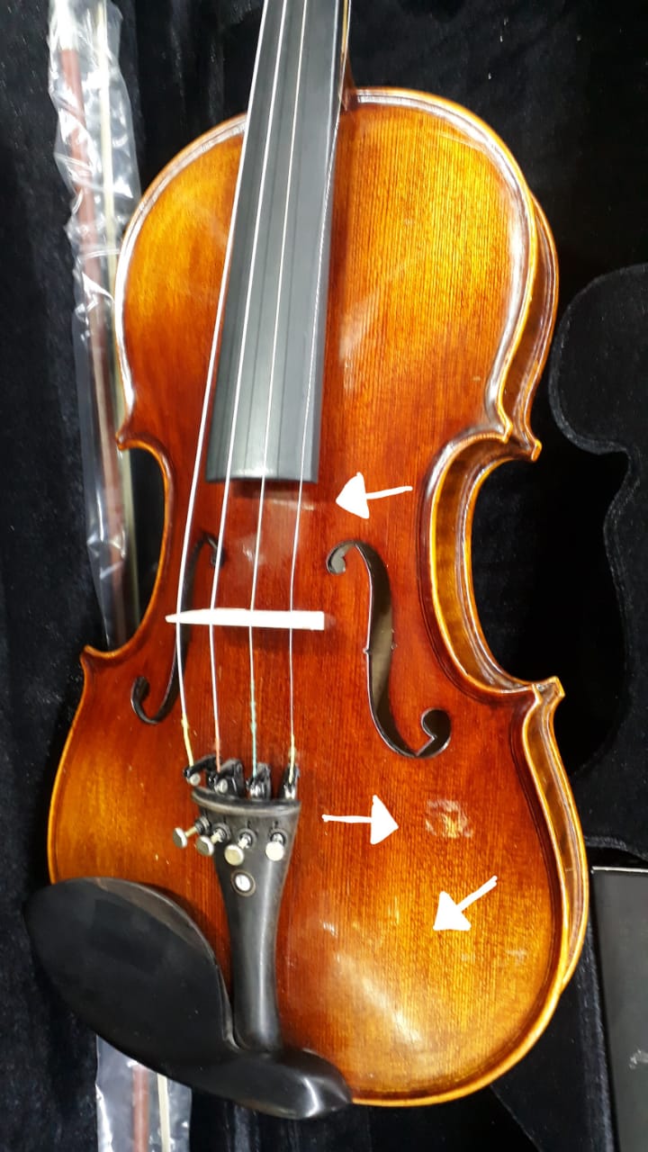 Violino Eagle Vk544 4/4 Rajado Profissional Com Higrometro  saldo