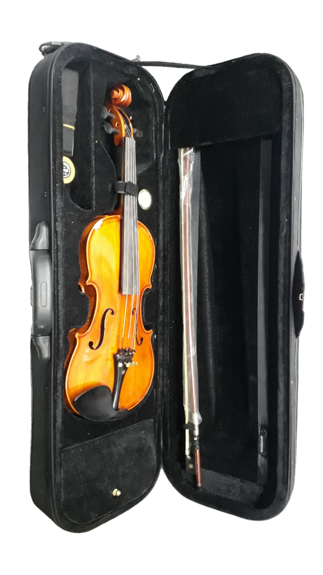 Violino Eagle Vk644 4/4 Rajado Prof.C/Higrometro E Espaleira Completo