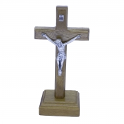 Crucifixo Tradicional Madeira de Mesa 9CM PV