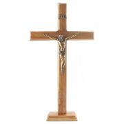 Crucifixo Tradicional Madeira para parede ou mesa 40cm OV