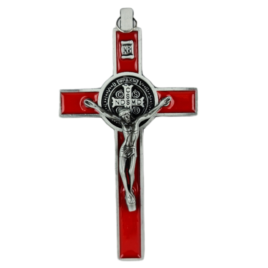 Crucifixo Pequeno Pendurar Metal Medalha 12cm PV