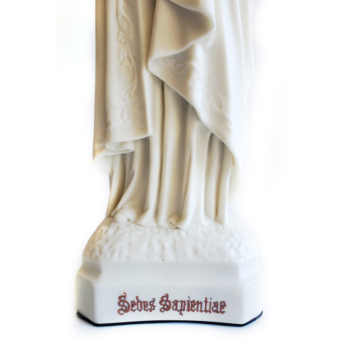 Imagem Nossa Senhora da Sabedoria Branca - 40cm Com Peanha Gótica