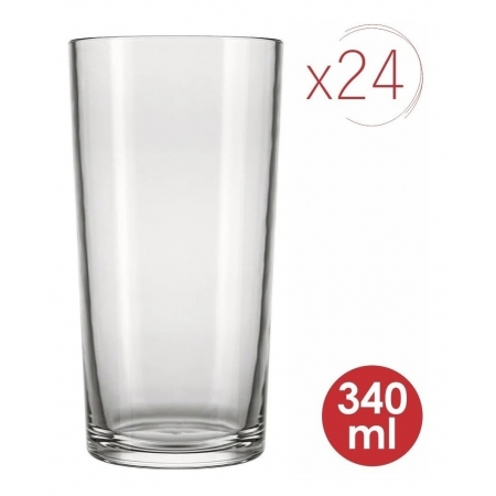 Jogo 24 Copos Bar Long Drink suco água refrigerante 340ml - Nadir Figueiredo