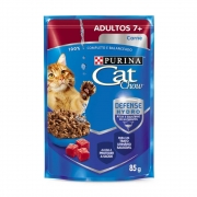 Alimento úmido Cat Chow Adultos 7+ para Gatos com mais de 7 anos - Nestlé Purina (85g)