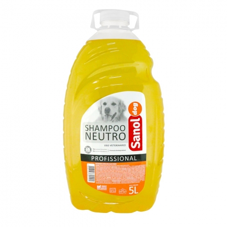 Shampoo Neutro Sanol Dog para Cães e Gatos (5 litros) - Total Química
