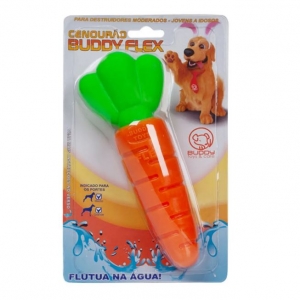 Brinquedo Flex Flutua na água para Cães Destruidores moderados - Cenourão Flex - Buddy Toys