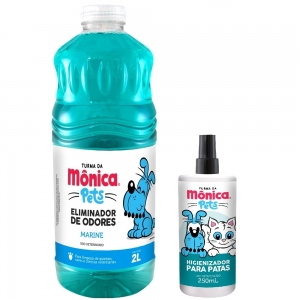 Higienizador para Patas para Cães e Gatos Turma da Mônica (250ml) Total Química