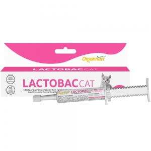 Lactobac Cat Prebiótico + Probiótico para Gatos (16g) - Organnact