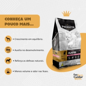 Ração Premiatta Classic Antiodor para Cães filhotes de Raças Miniaturas e Pequenas (3kg)