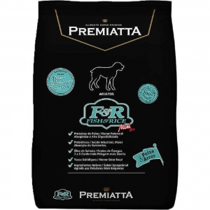 Ração Premiatta Fish & Rice (Peixe e Arroz) para Cães Adultos de Raças Miniaturas e Pequenas - 3kg