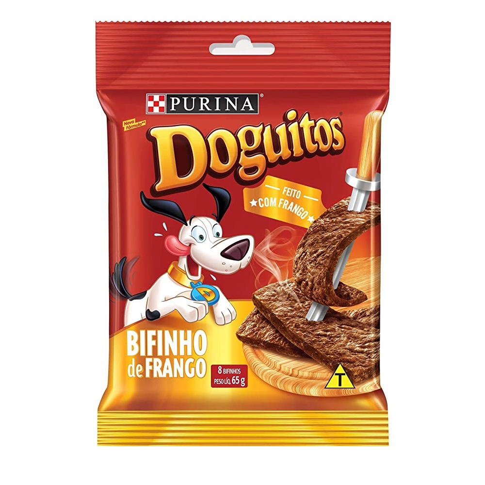 Doguitos Bifinho de Frango - Petisco para Cães de todas as raças e idades - Nestlé Purina (65g)