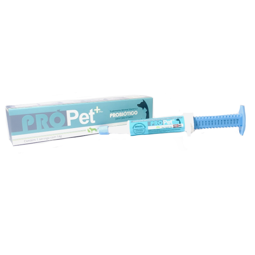 Pró Pet + Plus - Suplemento Mineral Vitamínico Probiótico para Cães e Gatos - Noxon (14g)