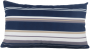Capa almofada LYON Veludo estampado Listras Azul 30x50cm