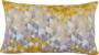 Capa almofada LYON Veludo estampado Triangulos Amarelo 30x50cm