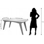 Mesa para Sala de Jantar Selena 180 x 90 cm e 6 Cadeiras Paola Cimol Savana/Off White/Nude