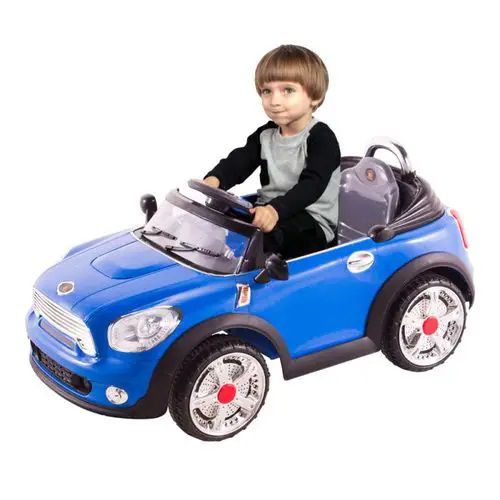 Carro Elétrico Infantil Mini Cooper Conversível Azul 6V - Belfix