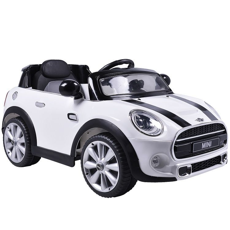 Carro Infantil Mini Cooper (Branco) R/C 12V - Belfix