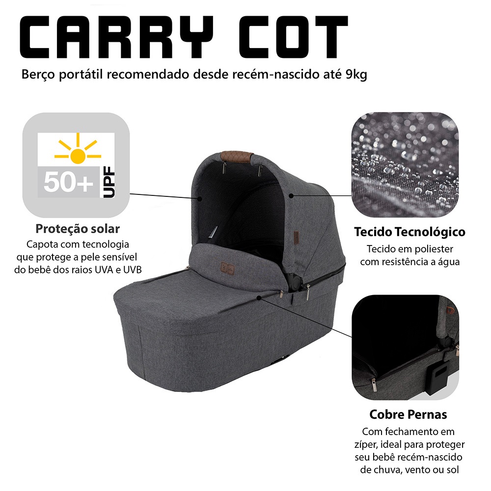 Carry Cot Asphalt - Abc Design