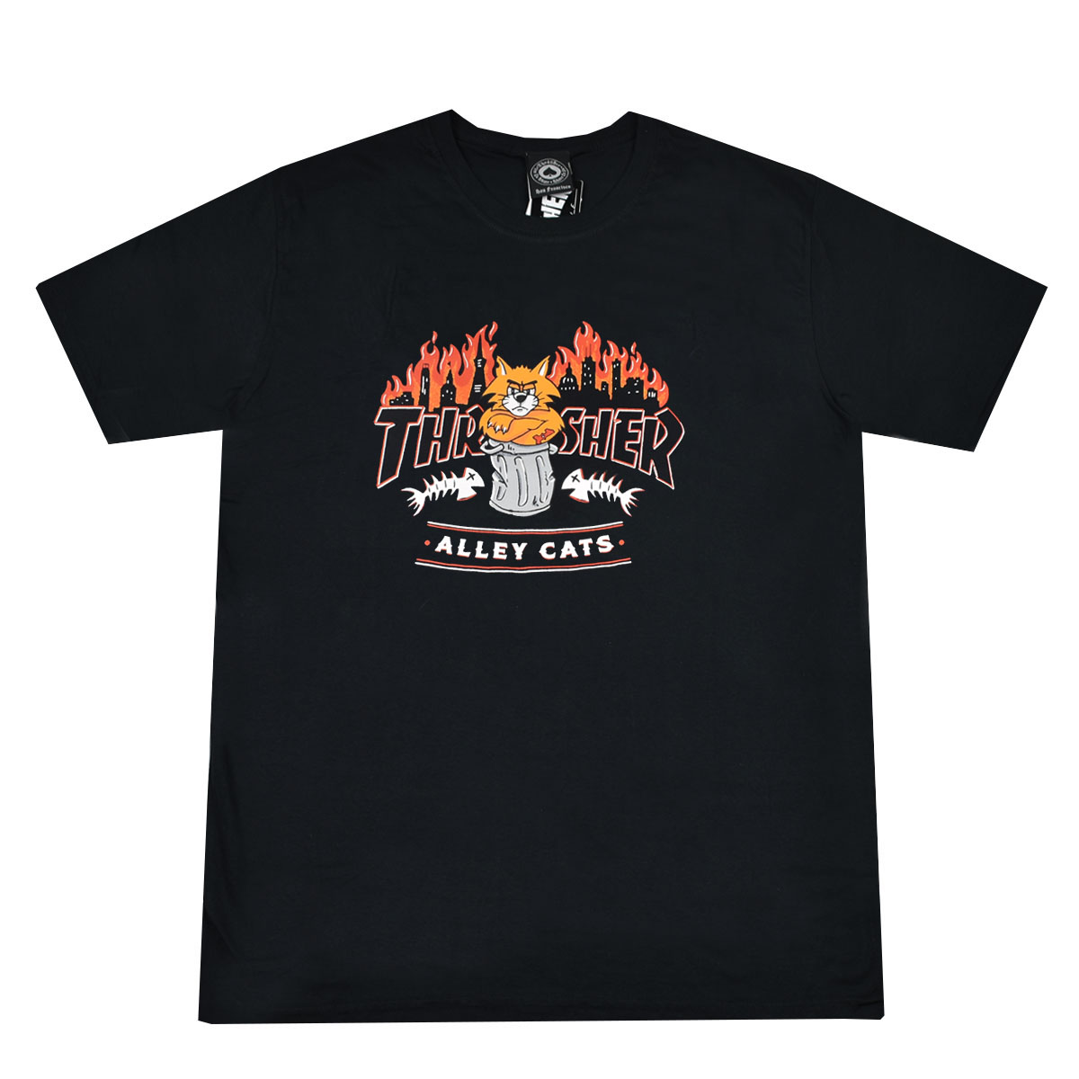 Camiseta Thrasher Alley Cats Preto - 1013020038