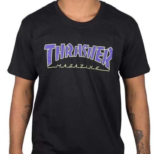 Camiseta Thrasher Outlined Preto - 1013020003