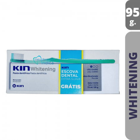 Creme Dental KIN Progressive Whitening + BRINDE | Branqueamento Progressivo| 95g