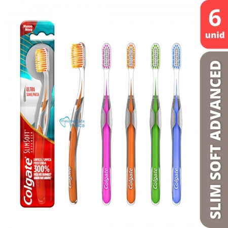 Escova Dental  Slim Soft Advance | 6 unidades | Colgate