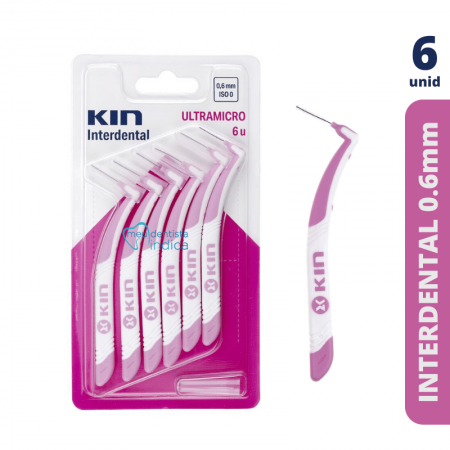 Escova Interdental KIN | UltraMicro 0,6mm | 6 unidades