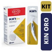 KIN ORO Pastilhas + 1 KIN ORO Escova | 96 pastilhas | Limpeza de Prótese e Aparelhos